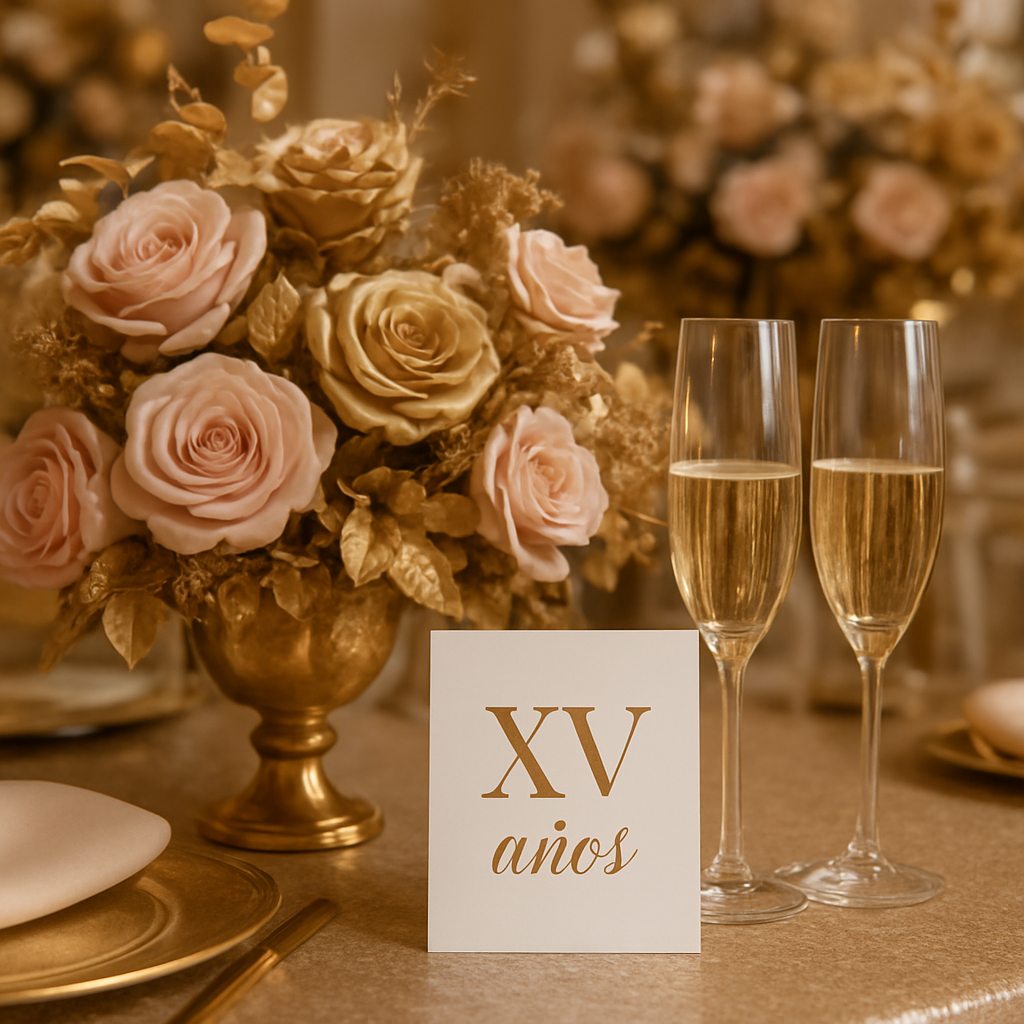Detalles elegantes del evento
